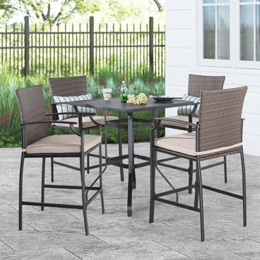 Lark Manor Airic 4 Person Square Outdoor Dining Set Reviews